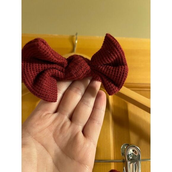 Posh Peanut Baby Waffle Knit Henley Jumpsuit + Matching Bow‎ Headband 3-6M - Picture 7 of 10